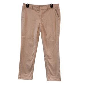 Loft Marisa Pale Pink Capri Petite Pants